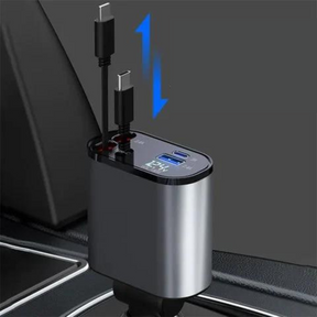 TurboCharge CarSuper ™ Carregador Retrátil Ultra Rápido - (🔥 Último Dia Promoção 50% OFF!)