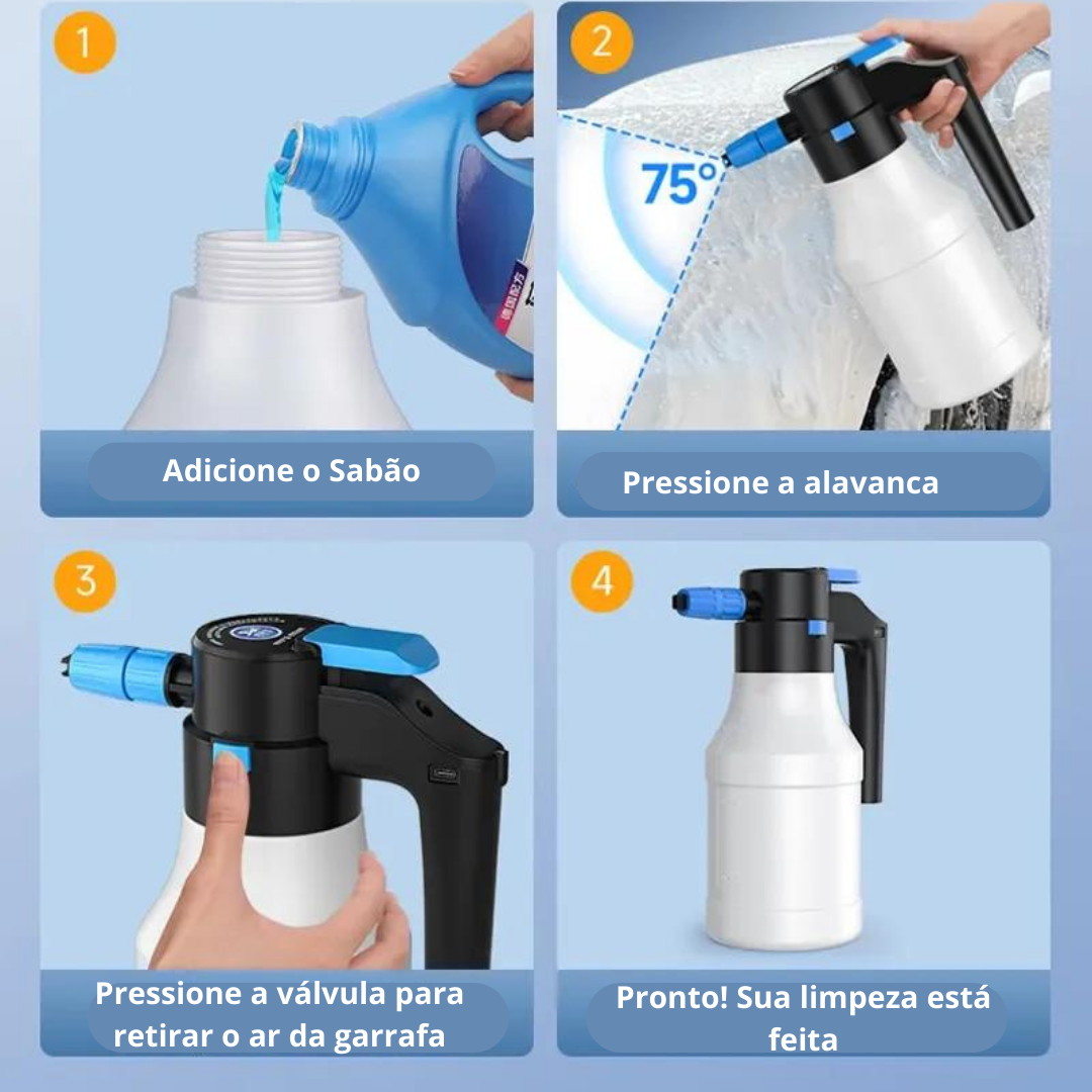 CleanCar CarSuper Lavadora Elétrica à Jato de Pressão - (🔥 Último Dia Promoção 50% OFF!)