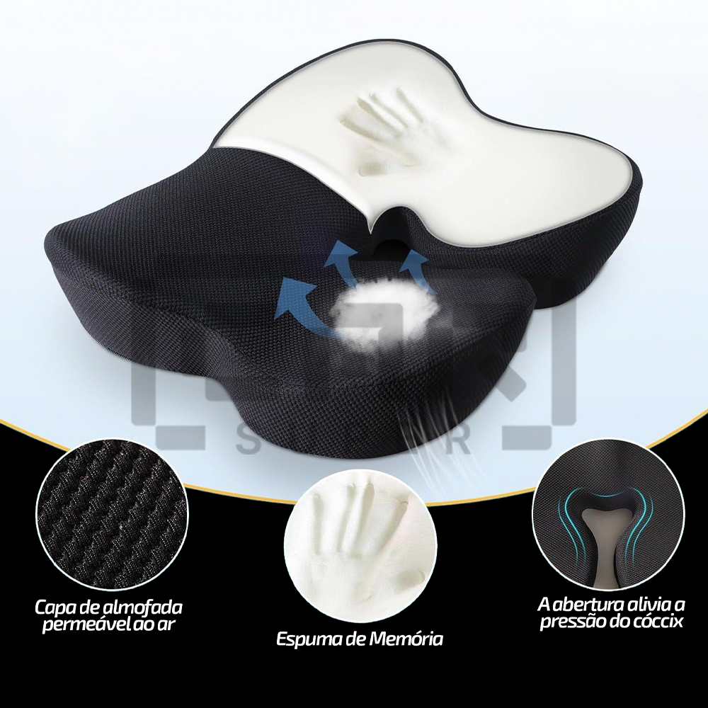ComfortMax CarSuper™ Almofada Ergonômica de Espuma Viscoelástica